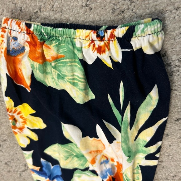 Ralph Lauren 3XL NAOT Orange and Yellow Peplum Blouse with 3/4 Sleeves belted - Picture 11 of 15